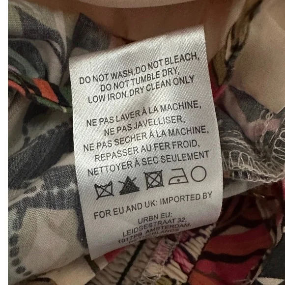 Hutch for Anthropologie Smocked Wide-Leg Jumpsuit Tropical‎ Floral Whimsygoth S - Picture 13 of 14